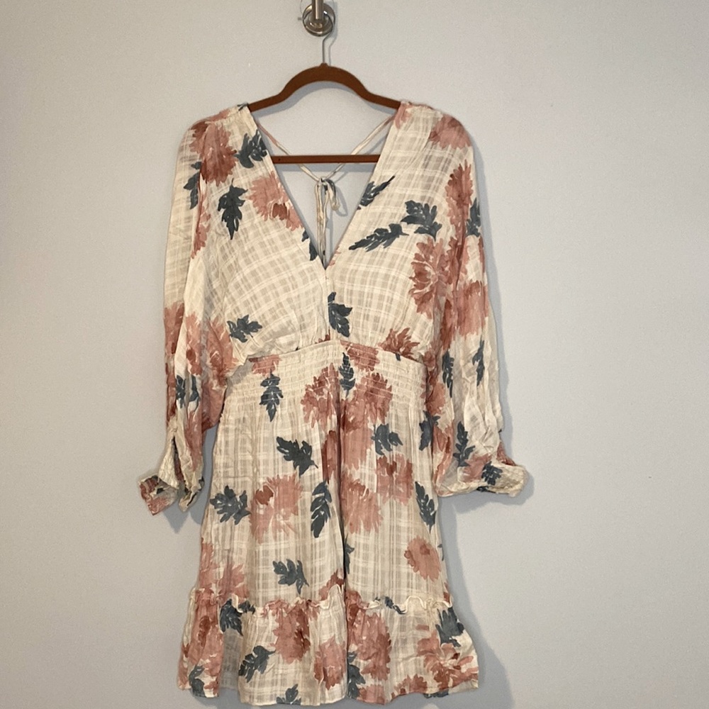 Light floral water colors dress.
